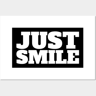 JUST SMILE Mask Posters and Art